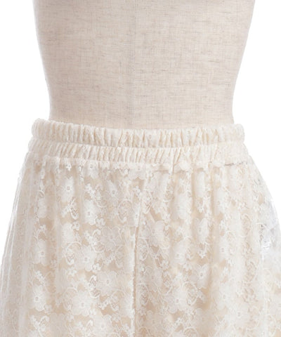 Lace Short Pants with Petticoat