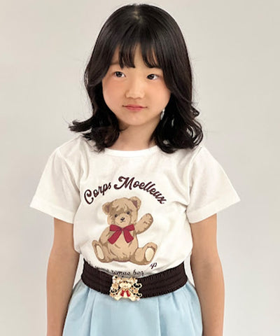 Smiley Bear Pattern T-Shirt