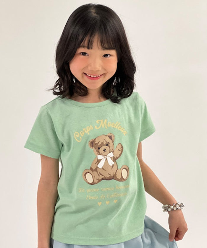 Smiley Bear Pattern T-Shirt