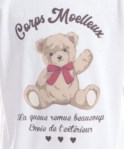 Smiley Bear Pattern T-Shirt