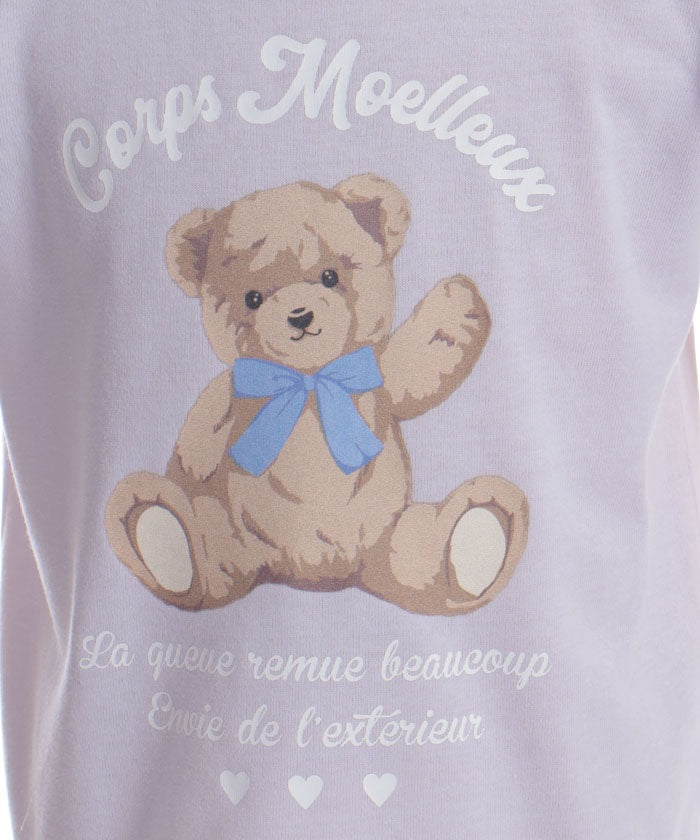 Smiley Bear Pattern T-Shirt