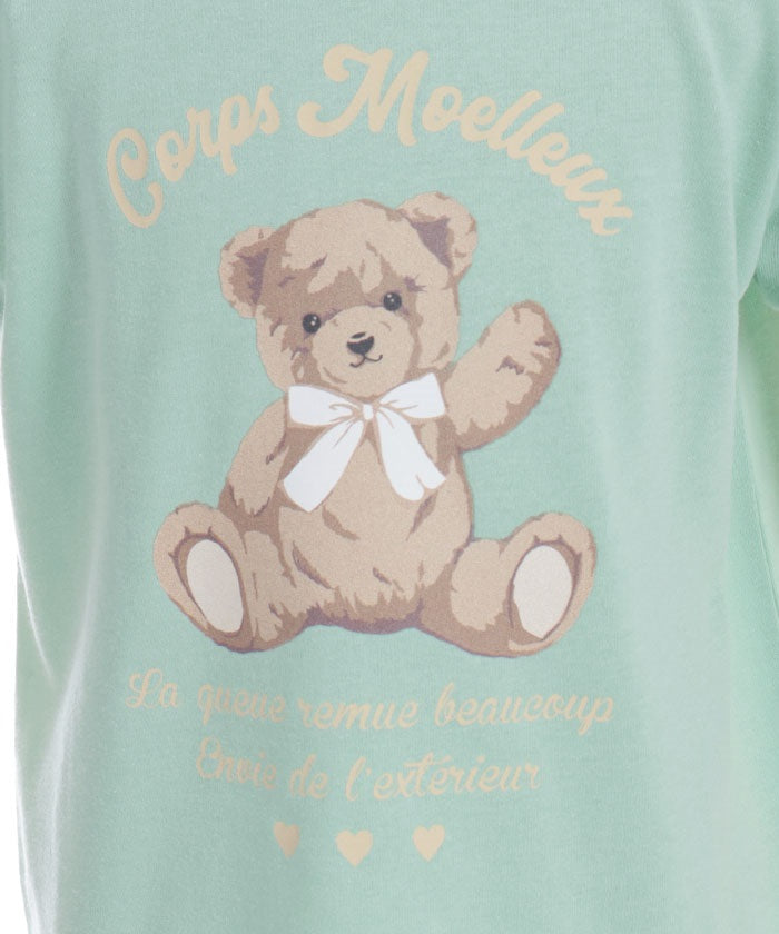 Smiley Bear Pattern T-Shirt