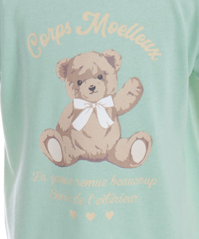 Smiley Bear Pattern T-Shirt