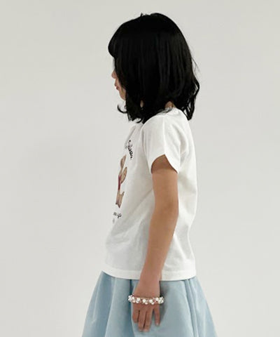 Smiley Bear Pattern T-Shirt