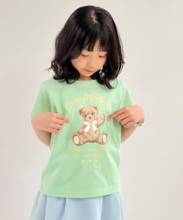 Smiley Bear Pattern T-Shirt