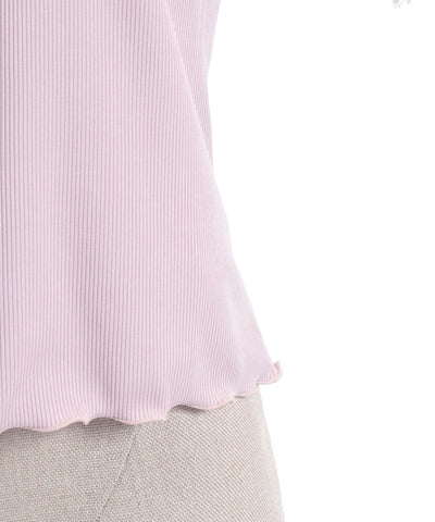 Ribbon Design Open Shoulder Pullover