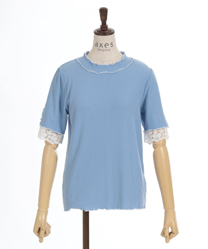 Quick-Dry Sleeve Lace Merrowed Pullover