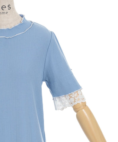 Quick-Dry Sleeve Lace Merrowed Pullover