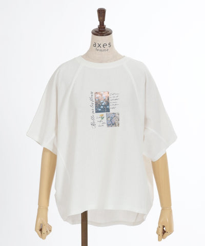 Quick-Dry Print Dolman T-Shirt