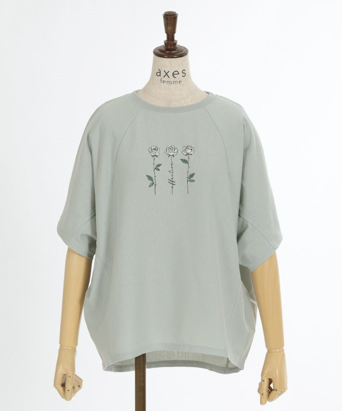 Quick-Dry Print Dolman T-Shirt