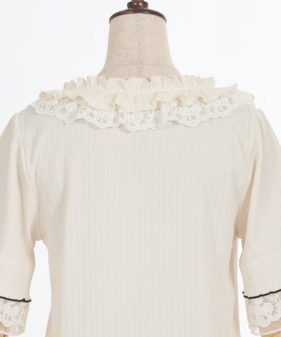 Ribbon & Lace & Frill Pullover