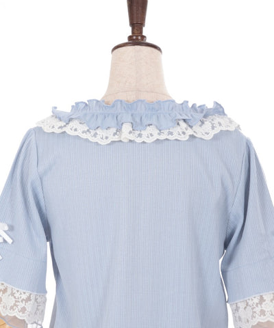 Ribbon & Lace & Frill Pullover