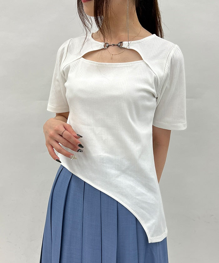 Front & Back 2-Way Irregular Hem Top