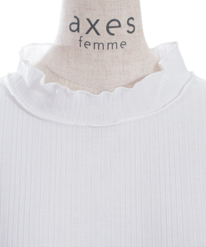 Willow Crepe Chiffon Sleeve Merrowed Pullover