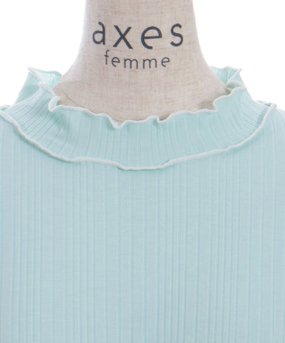 Willow Crepe Chiffon Sleeve Merrowed Pullover