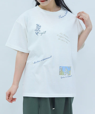 Quick-Dry Random Suzuran Embroidery T-Shirt