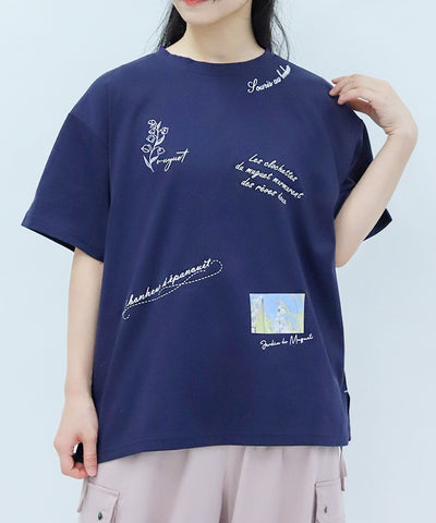 Quick-Dry Random Suzuran Embroidery T-Shirt