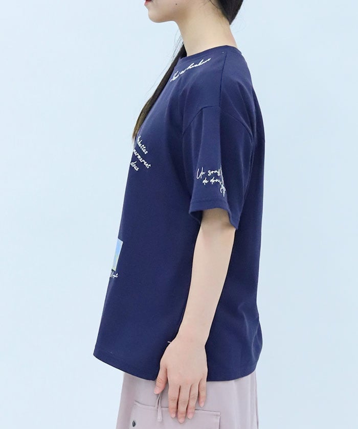 Quick-Dry Random Suzuran Embroidery T-Shirt