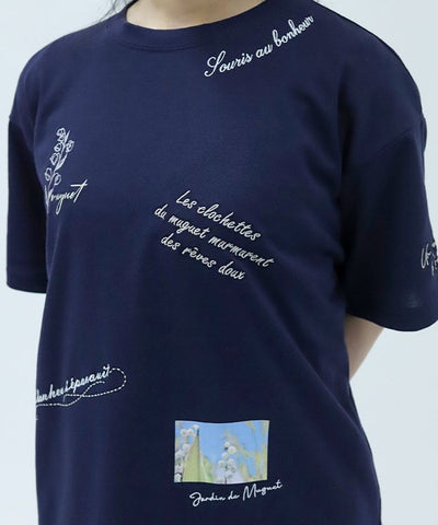 Quick-Dry Random Suzuran Embroidery T-Shirt