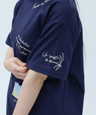 Quick-Dry Random Suzuran Embroidery T-Shirt