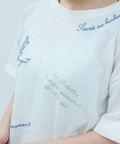Quick-Dry Random Suzuran Embroidery T-Shirt