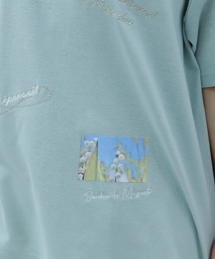 Quick-Dry Random Suzuran Embroidery T-Shirt