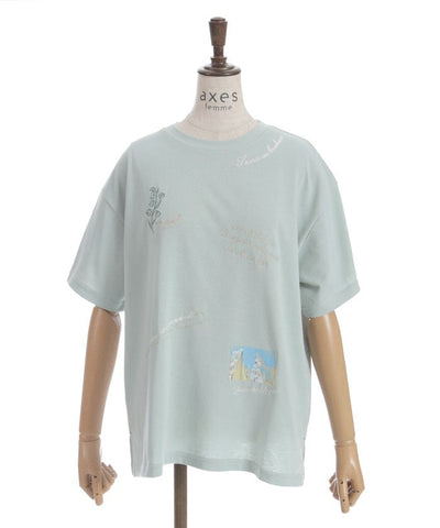 Quick-Dry Random Suzuran Embroidery T-Shirt