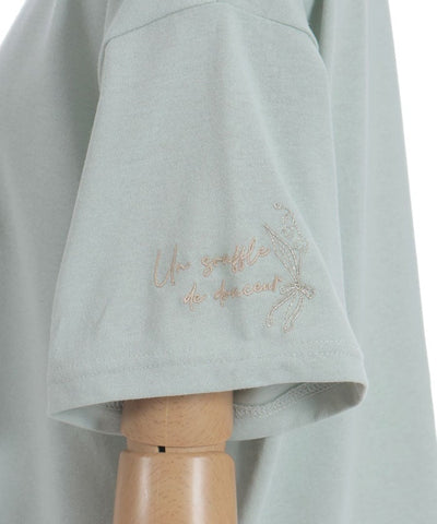 Quick-Dry Random Suzuran Embroidery T-Shirt
