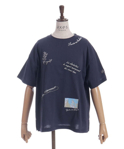 Quick-Dry Random Suzuran Embroidery T-Shirt
