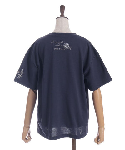 Quick-Dry Random Suzuran Embroidery T-Shirt