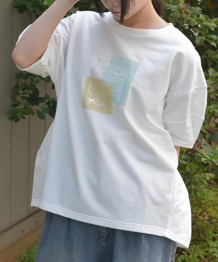 Print Cocoon Sweatshirt