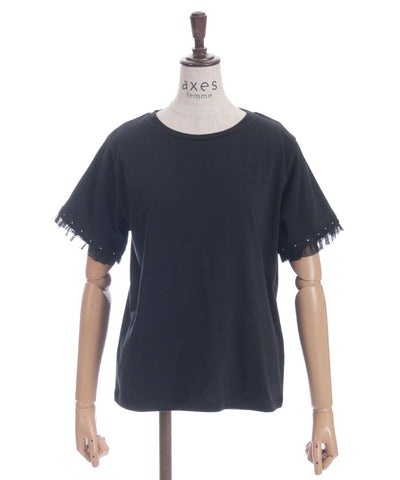 Lace & Tulle Sleeve T-Shirt