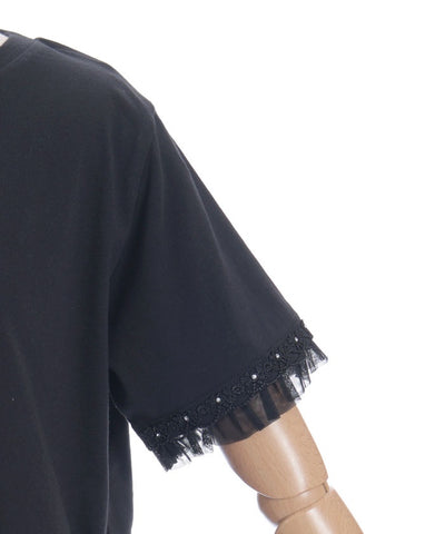 Lace & Tulle Sleeve T-Shirt