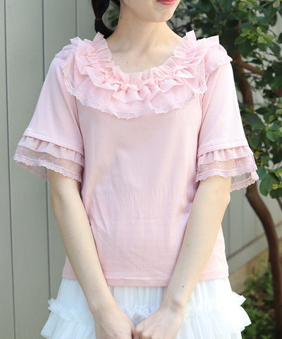 Dot & Tulle Frill Pullover