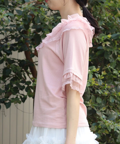 Dot & Tulle Frill Pullover