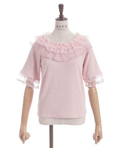 Dot & Tulle Frill Pullover