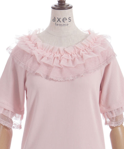 Dot & Tulle Frill Pullover