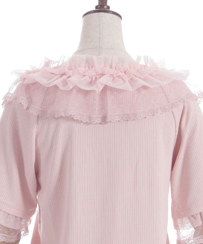 Dot & Tulle Frill Pullover
