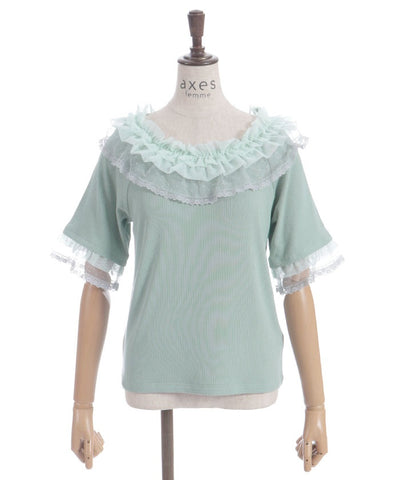 Dot & Tulle Frill Pullover