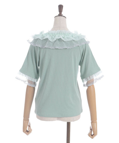Dot & Tulle Frill Pullover