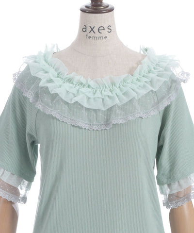 Dot & Tulle Frill Pullover