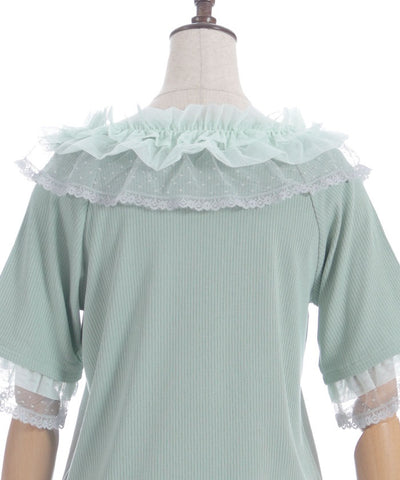 Dot & Tulle Frill Pullover