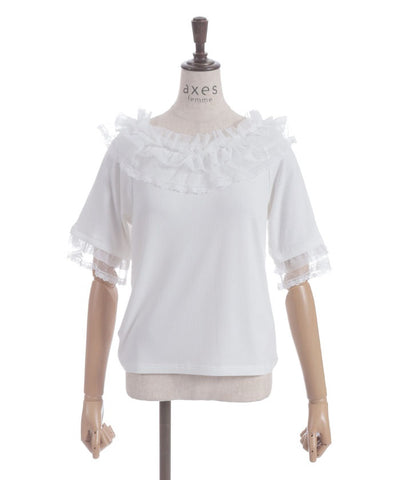 Dot & Tulle Frill Pullover