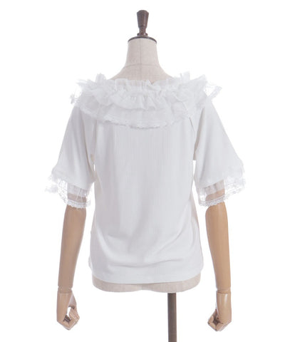 Dot & Tulle Frill Pullover