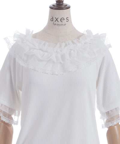 Dot & Tulle Frill Pullover