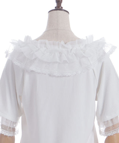 Dot & Tulle Frill Pullover