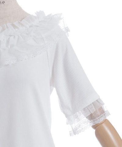 Dot & Tulle Frill Pullover