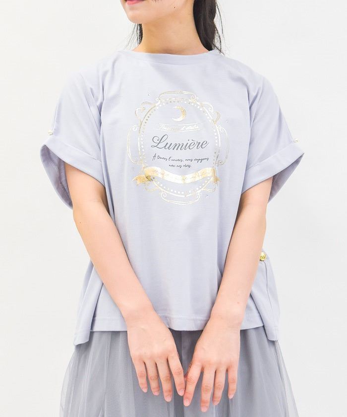 Contact Cooling Celestial Body Pattern Print T-Shirt