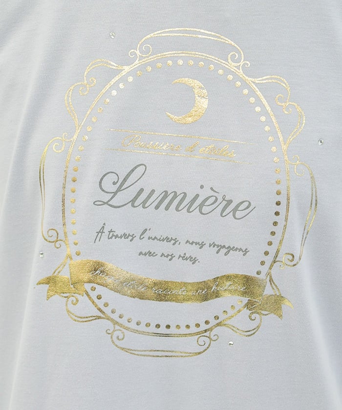 Contact Cooling Celestial Body Pattern Print T-Shirt