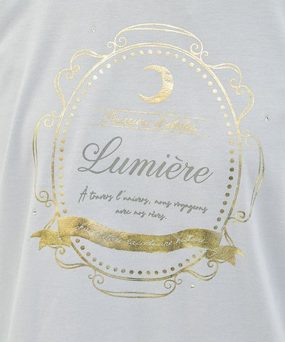 Contact Cooling Celestial Body Pattern Print T-Shirt